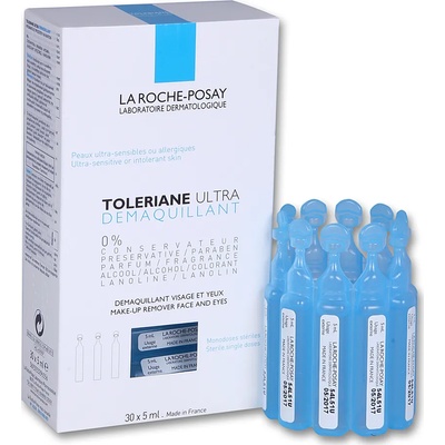La Roche-Posay Стерилни монодози за почистване , La Roche Posay Toleriane Ultra , 30* 5мл