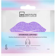 IDC Institute Glitter Lip Purple hydrogelová maska na pery 1 ks