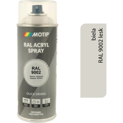 Motip Acryl 400 ml RAL 9002 lesk