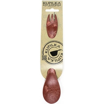 Kupilka Spork 225 červená Lyžica + Vidlička 2v1