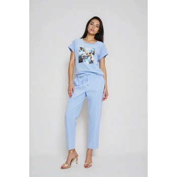 Moodo Светлосиня тениска с принт Moodo Moodo | Sin | ЖЕНИ | 38