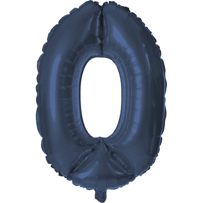 Balónik fóliový TORO číslica 0 30cm modrý