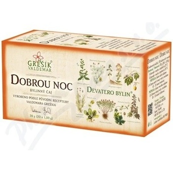 GREŠÍK Devatero bylín Dobrú noc 20 ns