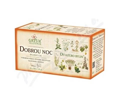 GREŠÍK Devatero bylín Dobrú noc 20 ns