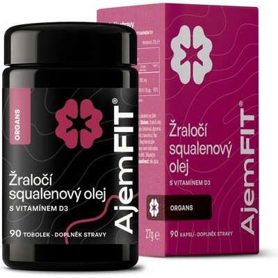 AjemFIT Žraločí Squalenový Olej s vitamínem D3 90 tobolek