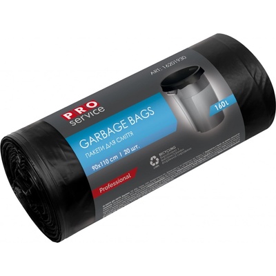 Pro Service pytle na tříděný odpad 160L 24 µm 20 ks černé