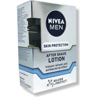 Nivea афтършейв лосион, Skin Protection, Silver Protect, 100мл