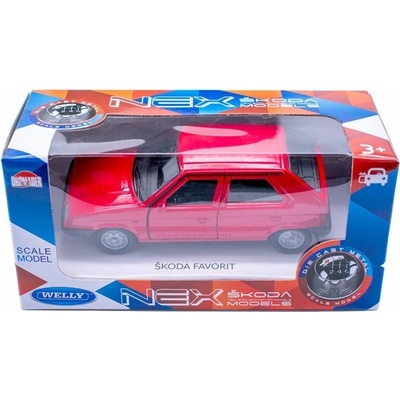 Dromader Czech Welly NEX Škoda Favorit Red 1:34 1:39
