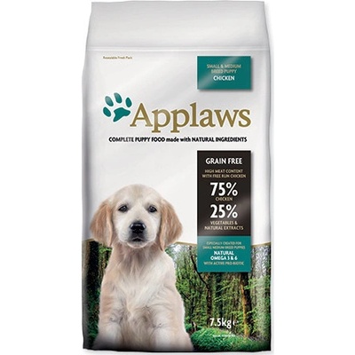 Applaws Dry Dog Puppy Small & Medium Breed Kura 7,5 kg