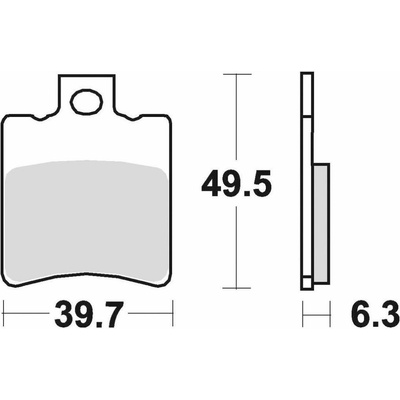 Braking brzdové destičky (semi-metalická směs SM1) (2ks) M501-140