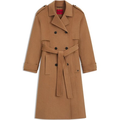 HUGO Палто HUGO Marleni 10274016 trench coat - Brown (Light / Pastel Brown)