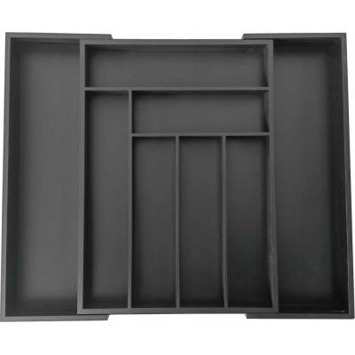 Organizér do zásuvky na příbory Kinghoff 43 x 52 cm černá KH1747