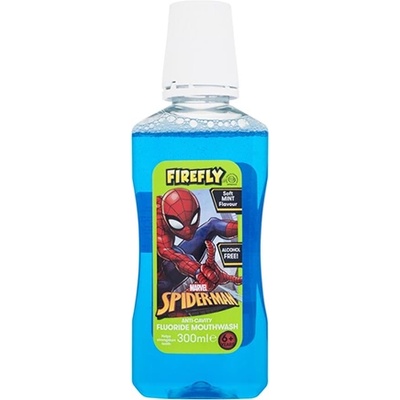 Marvel Spiderman Firefly Fluoride Mouthwash вода за уста с флуорид за деца 300 мл