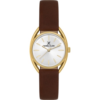 Daniel Klein DK. 1.14181-2 - дамски часовник, кварцов, 28 mm, сив, кафява кожа