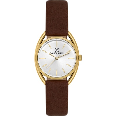Daniel Klein DK. 1.14181-2 - дамски часовник, кварцов, 28 mm, сив, кафява кожа