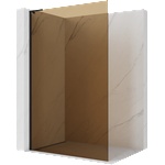 Mexen Kioto L душ преграда Walk-in 100 x 200 см, кафяв, черен - 800-100-103-70-32 (800-100-103-70-32)