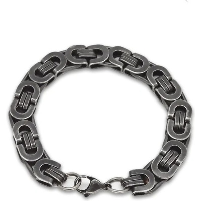 Impress Jewelry pánský náramek z oceli Flat Boy Vintage Dark 2403140919133268-NR