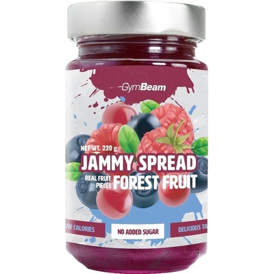 GymBeam Jammy Spread lesní ovoce 220 g – Zboží Mobilmania