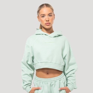 GymBeam Women‘s Mochi Cropped Hoodie Green M