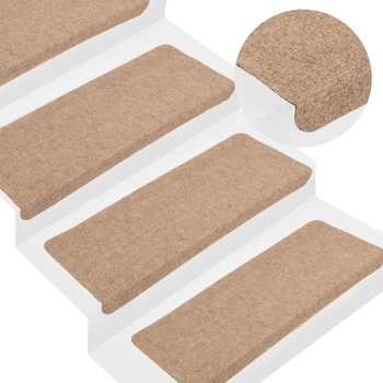 vidaXL Самозалепващи стелки за стълби, 15 бр, 65x24, 5x3, 5 см, сиви (B.V.)