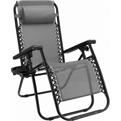 Pepita Zero Gravity Relax Chair с поставка за чаша - сив (KF-FC06_grey)