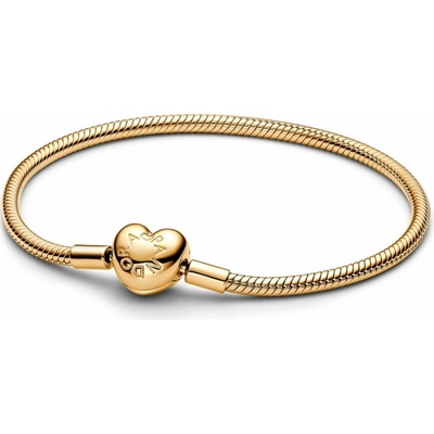 Pandora Moments Hadovitý řetízkový náramek Spona se srdcem 16 563050C00-16