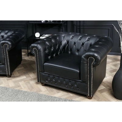 Komfort-nábytok 41448 Chesterfield Antique Čierna