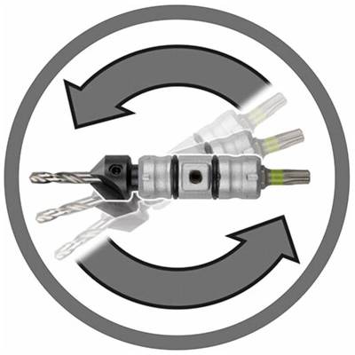 Wolfcraft Flipbit sada pro dřevo 7-dílná
