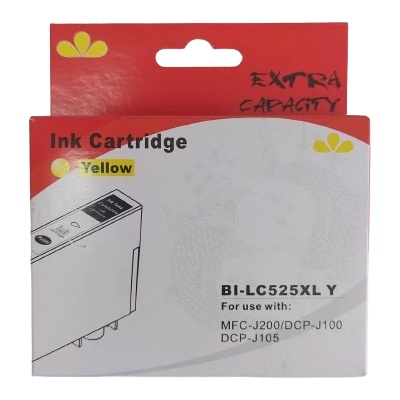 Compatible ГЛАВА ЗА BROTHER DCP J100/J105/MFC J200 - Yellow - LC525XLY (LC-525XLY) - HIGH CAPACITY - PN BI-LC525XLY - NEOMAX (BI-LC525XLY)