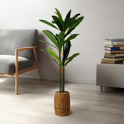 Umelá rastlina dekorácia - Dracaena Fragrans - 1,1-1,2 m