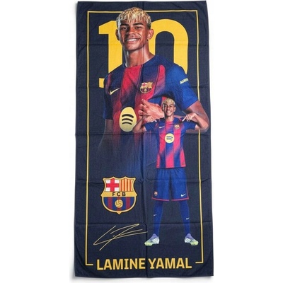 FC Barcelona osuška Yamal mikrovlákno 70 x 140 cm vícebarevná