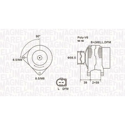 Generátor MAGNETI MARELLI 063731911010