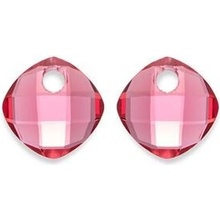 Sparkling Přívěsky na náušnice z fuchsiového křemene EAGEM51 CC