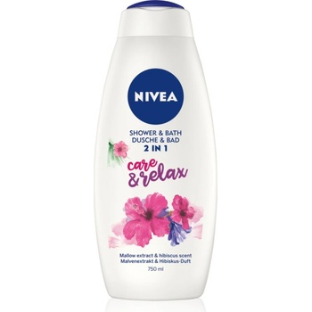 Nivea Care & Relax пяна за вана и душ гел 2 в 1 750ml