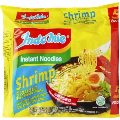 Indomie instantní polévka krevety balení 5 x 70 g