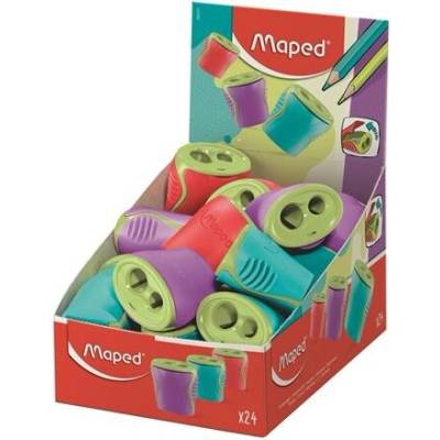 Ostriačka s displejom, s dvoma otvormi, so zásobníkom, MAPED „Boogy“, rôzne farby 062211