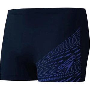 Speedo medley logo aquashort black/dark blue s - uk32