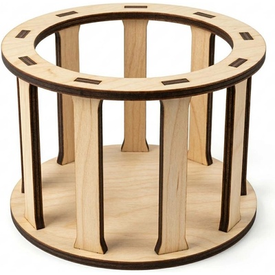 Woody Crafts Konstrukce pro vyplétaný košík kruh 10 cm výška 7 cm – Zboží Dáma