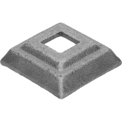 Krytka odlévaná, 42 x 42 x 13 mm, díra: 15x15mm