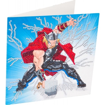 Craft Buddy Поздравителна картичка с диамантен живопис Craft Buddy - Тор (CBCCK-MCU906)