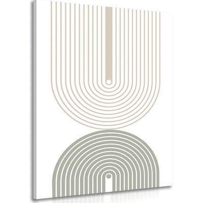Obraz minimalistické dúhy Mid-Century