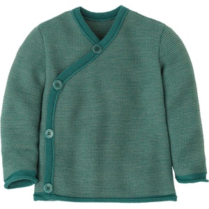 disana Детско вълнено яке disana Kid's Mélange Jacket Merino jacket - Eukalyptus / Jade - размер 50/56 (EU) (703-2860-1210)