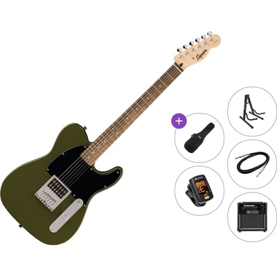 Squier Sonic Esquire H LRL Premium SET Olive Електрическа китара
