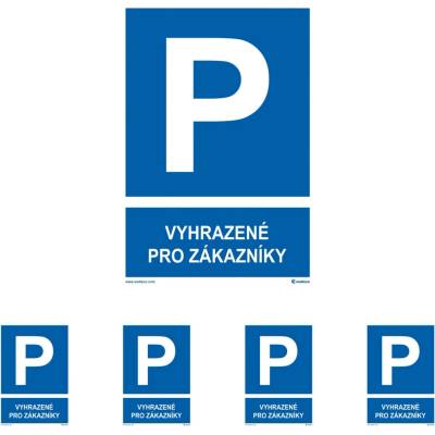 Walteco Vyhrazeno pro zákazníky 210x297mm, formát A4, plastová tabulka Množství: 5 ks , 20308BP1