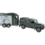 Mikro Kids Globe Farming Land Rover с ремарке за коне 26см (520460)
