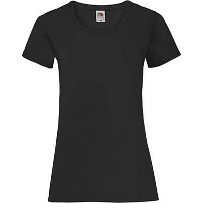 Fruit of the Loom Ladies Valueweight T černá