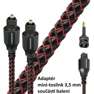 Audioquest Cinnamon Optilink Toslink + 3,5 mm mini adaptér délka 5 m