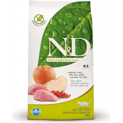 N&D PRIME CAT Adult Boar & Apple Grain Free 10 kg
