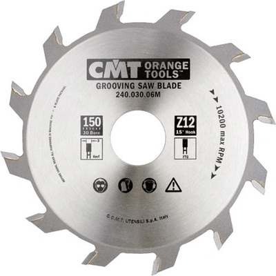 CMT Industrial Drážkovací kotouč D180x4 d30 Z18 HM