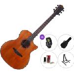 BromoGuitars BAT2MCE Premium SET Natural Електро-акустична китара Джъмбо